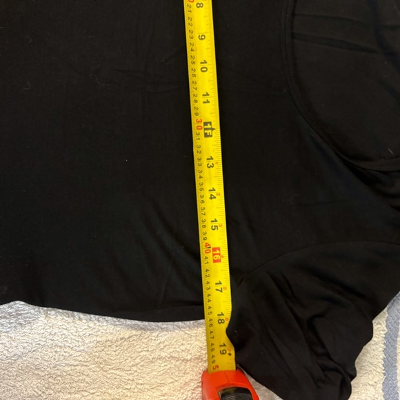 Black dress with floral skirt size large black floral excellent condition - Picture 6 of 8